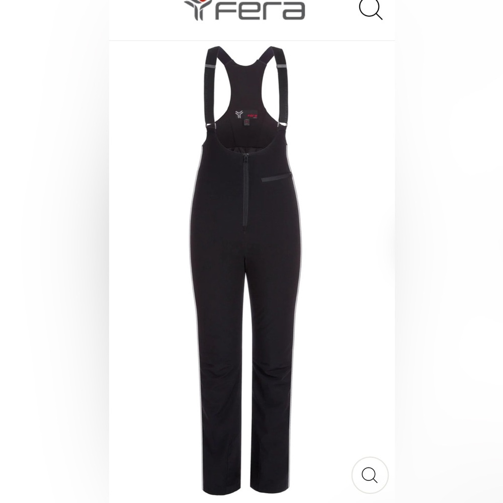 Fera ski snowboard bib Black Size 4 Long NWT